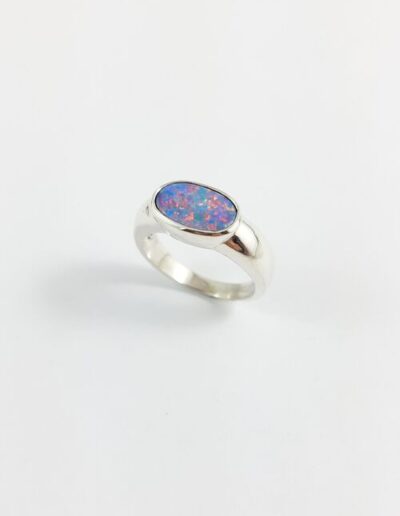 Sterling Silver Opal Ring