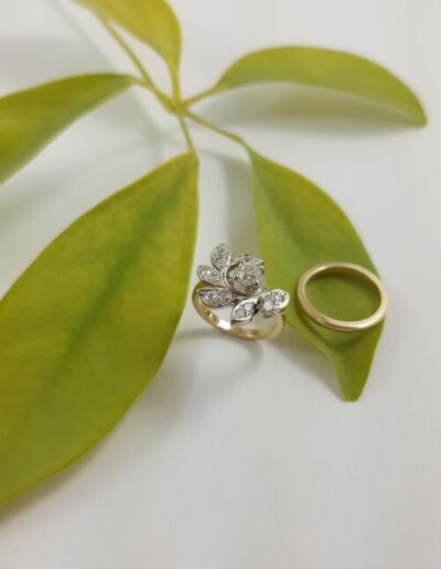 14KWY Vine Engagment Ring