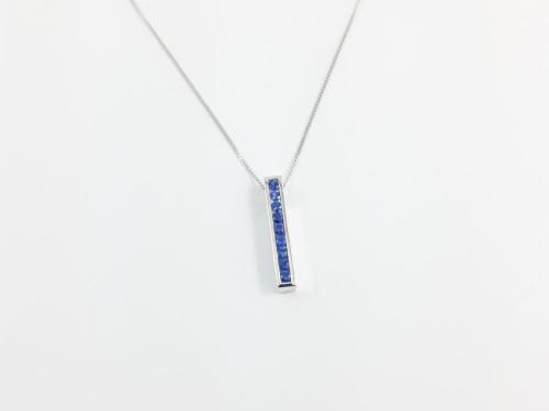 14KW Gold Sapphire Pendant