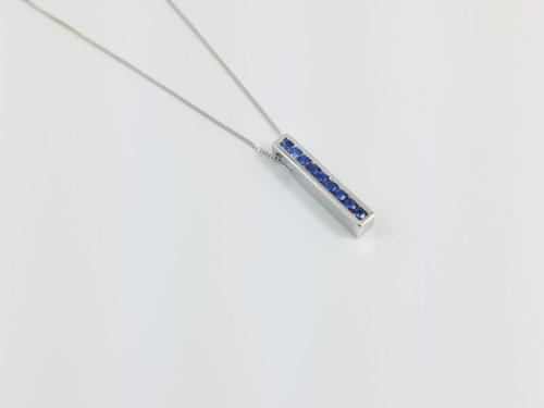 14KW Gold Sapphire Pendant
