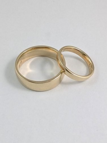 14K His and Hers Wedding Bands