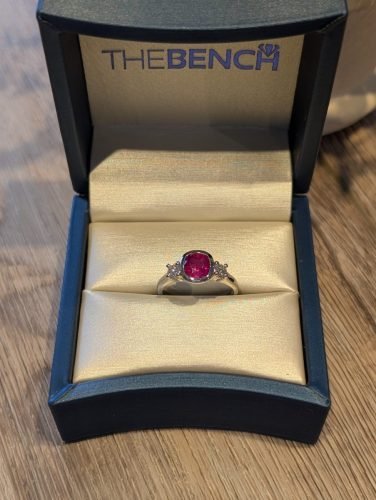 14KW Ruby and Diamond Ring