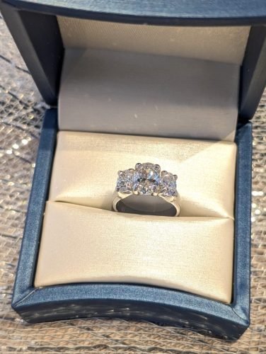 Platinum 3-Stone Ring